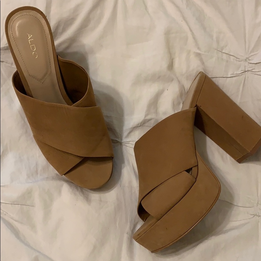 Lightly worn Aldo platform heels - LAST CALL